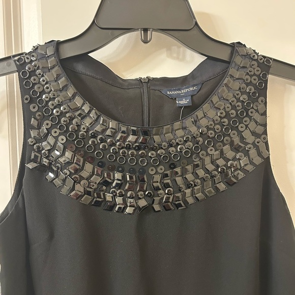 Banana Republic Black Sequin Halter Mini Dress - Picture 3 of 6